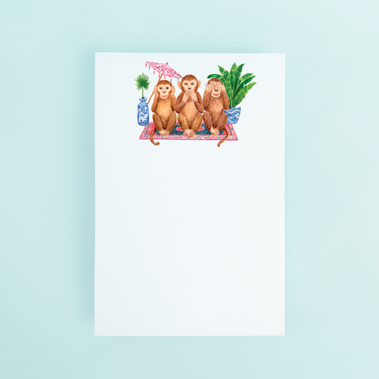 3 Wise Monkeys Notepad