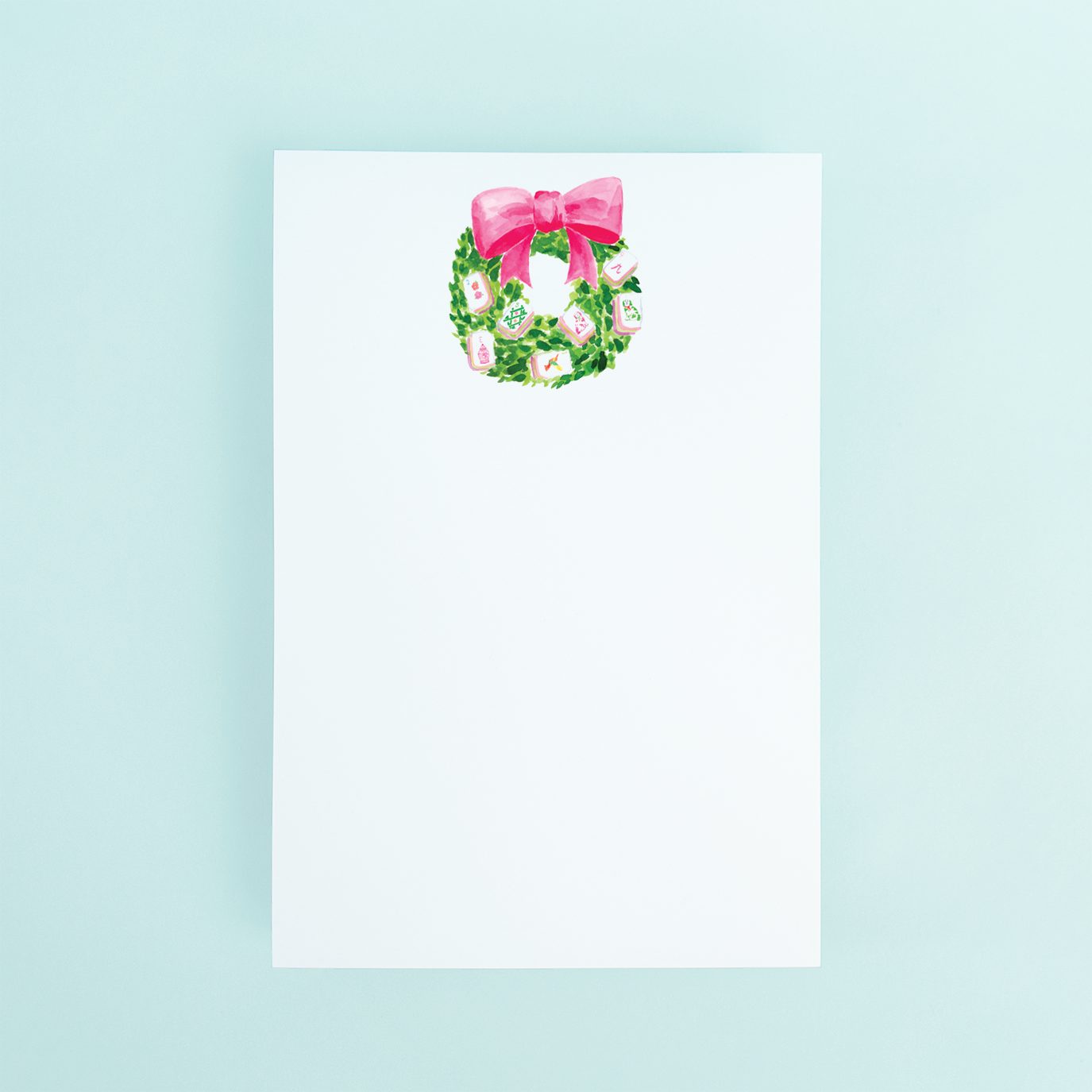 Mahjong Wreath Notepad