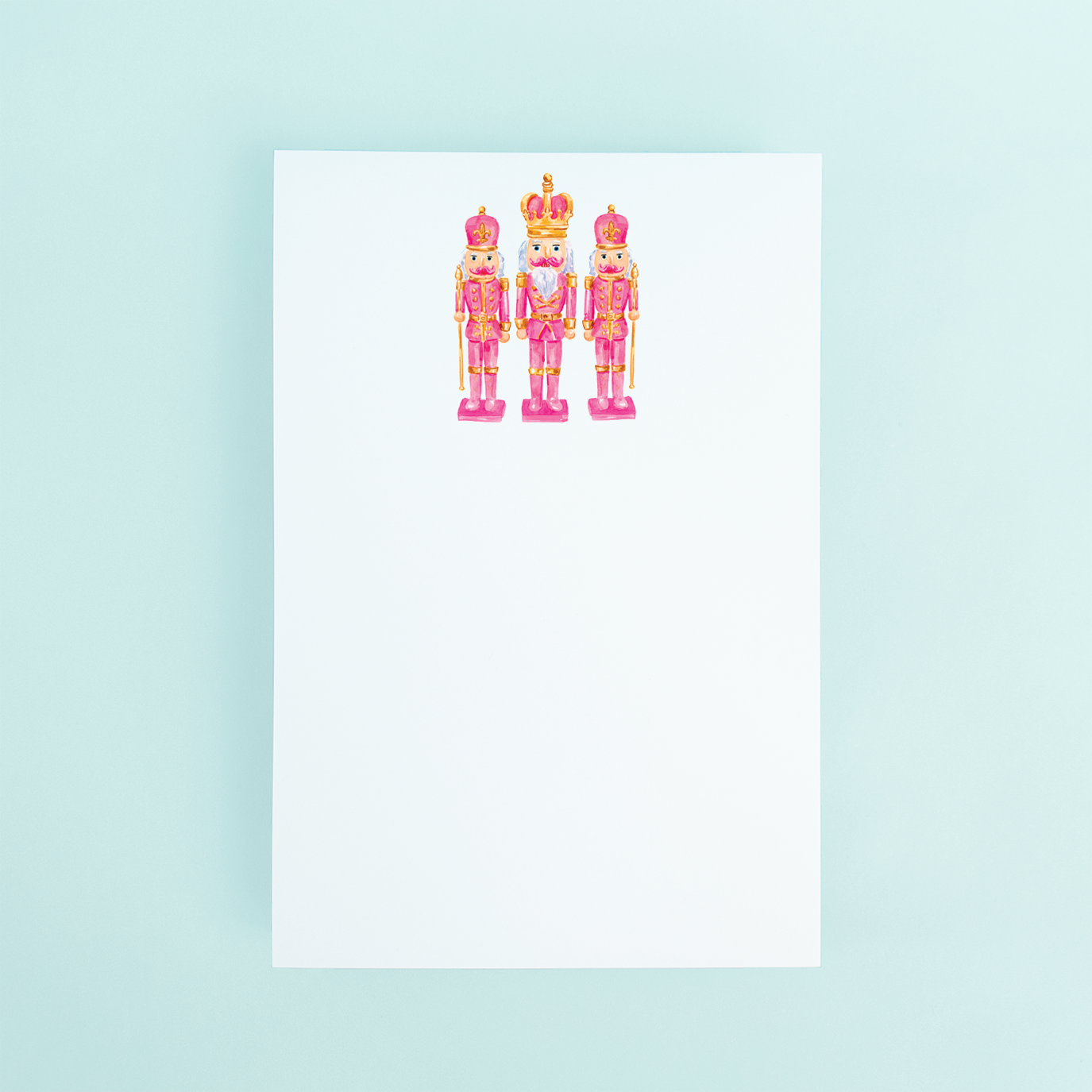 Pink & Gold Nutcrackers Notepad