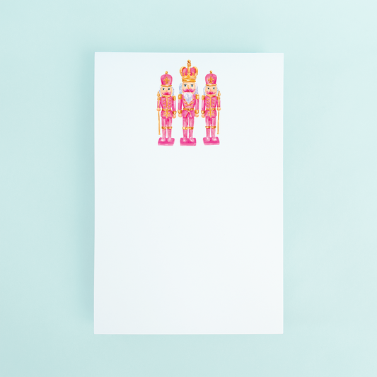 Pink & Gold Nutcrackers Notepad