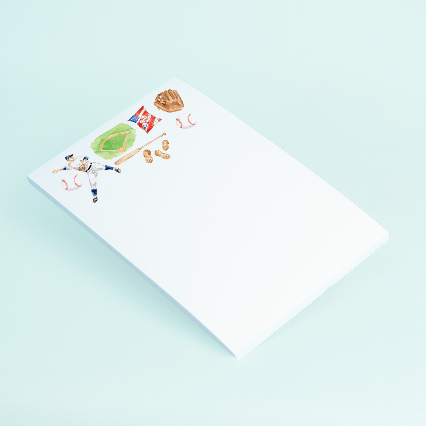 Baseball Pattern Notepad