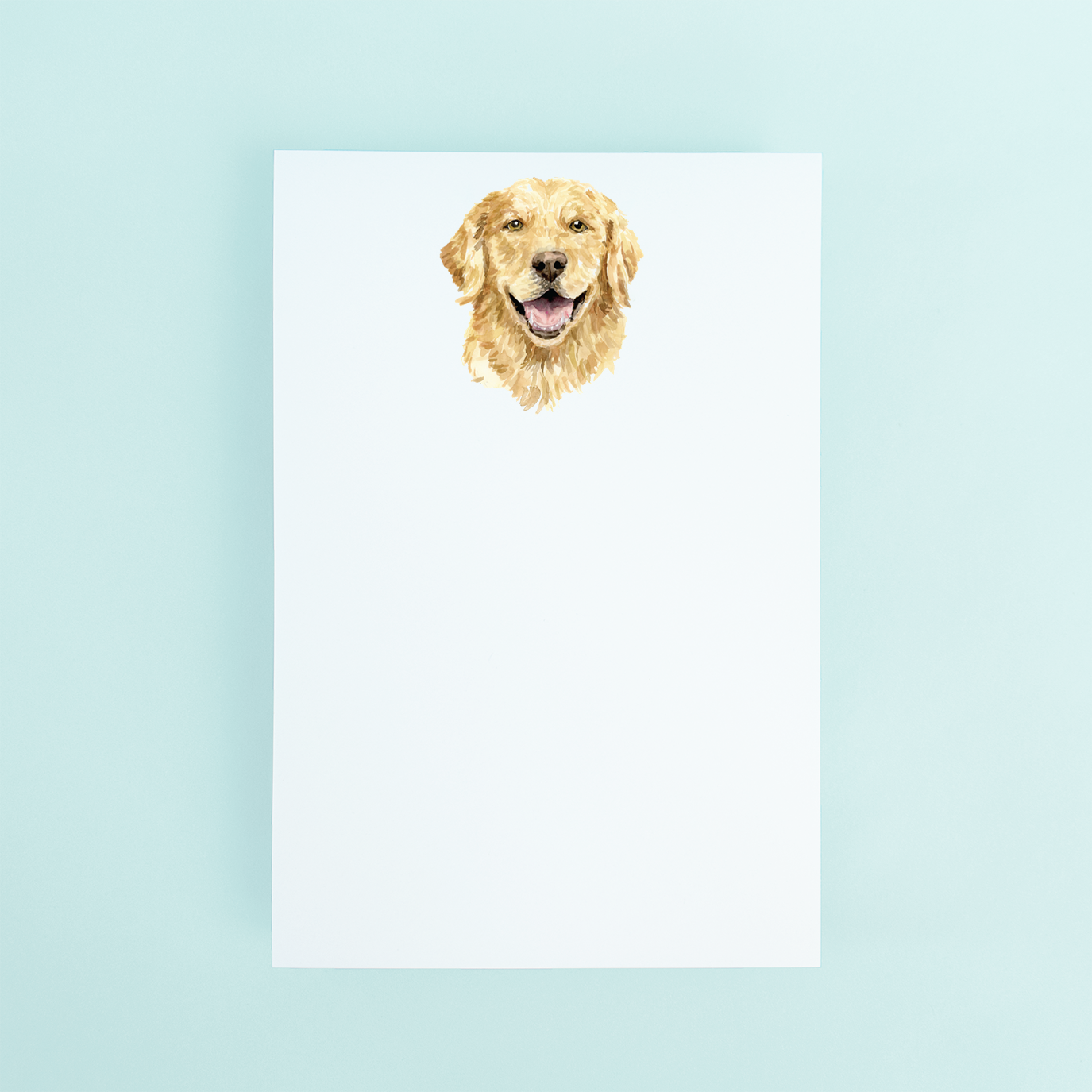Golden Retriever Portrait Notepad