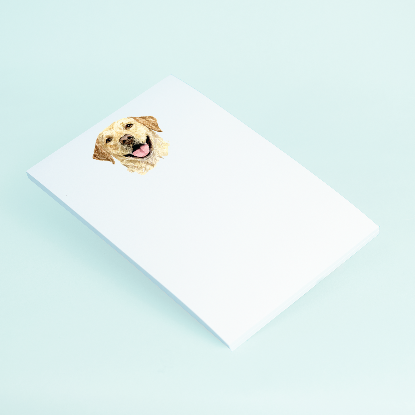 Yellow Lab Portrait Notepad