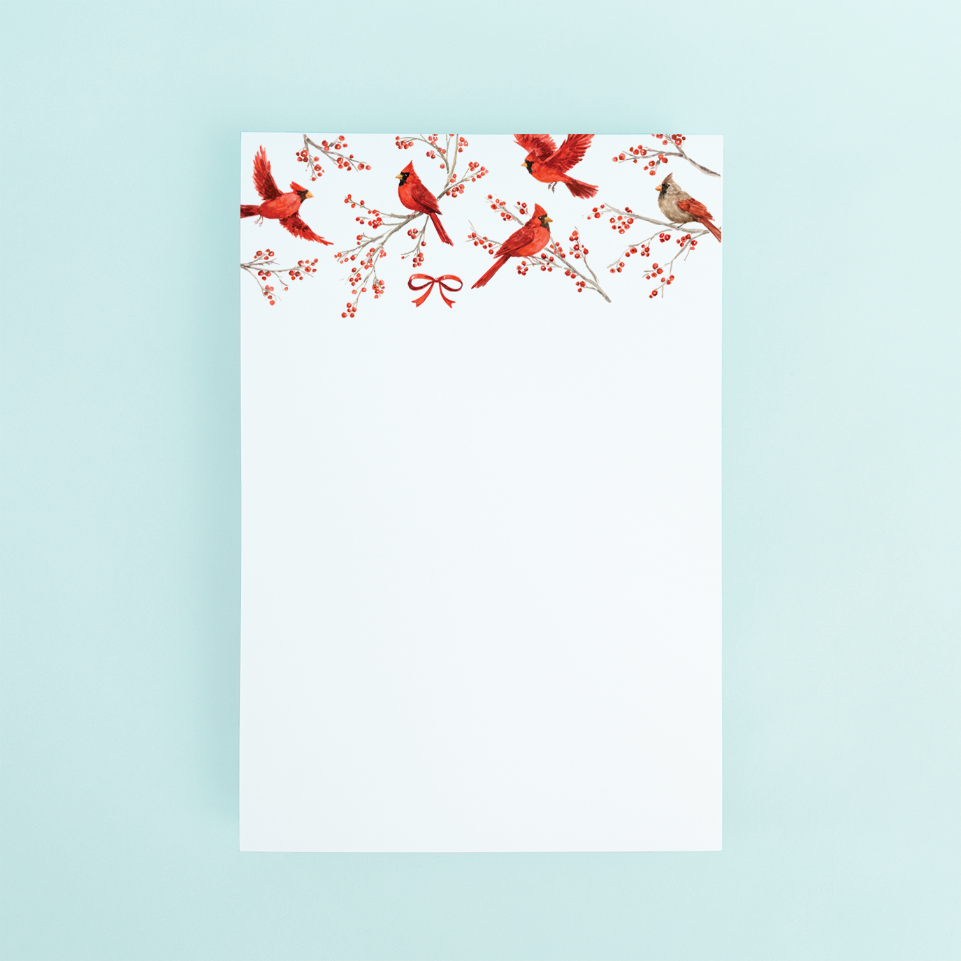 Cardinal Pattern Notepad