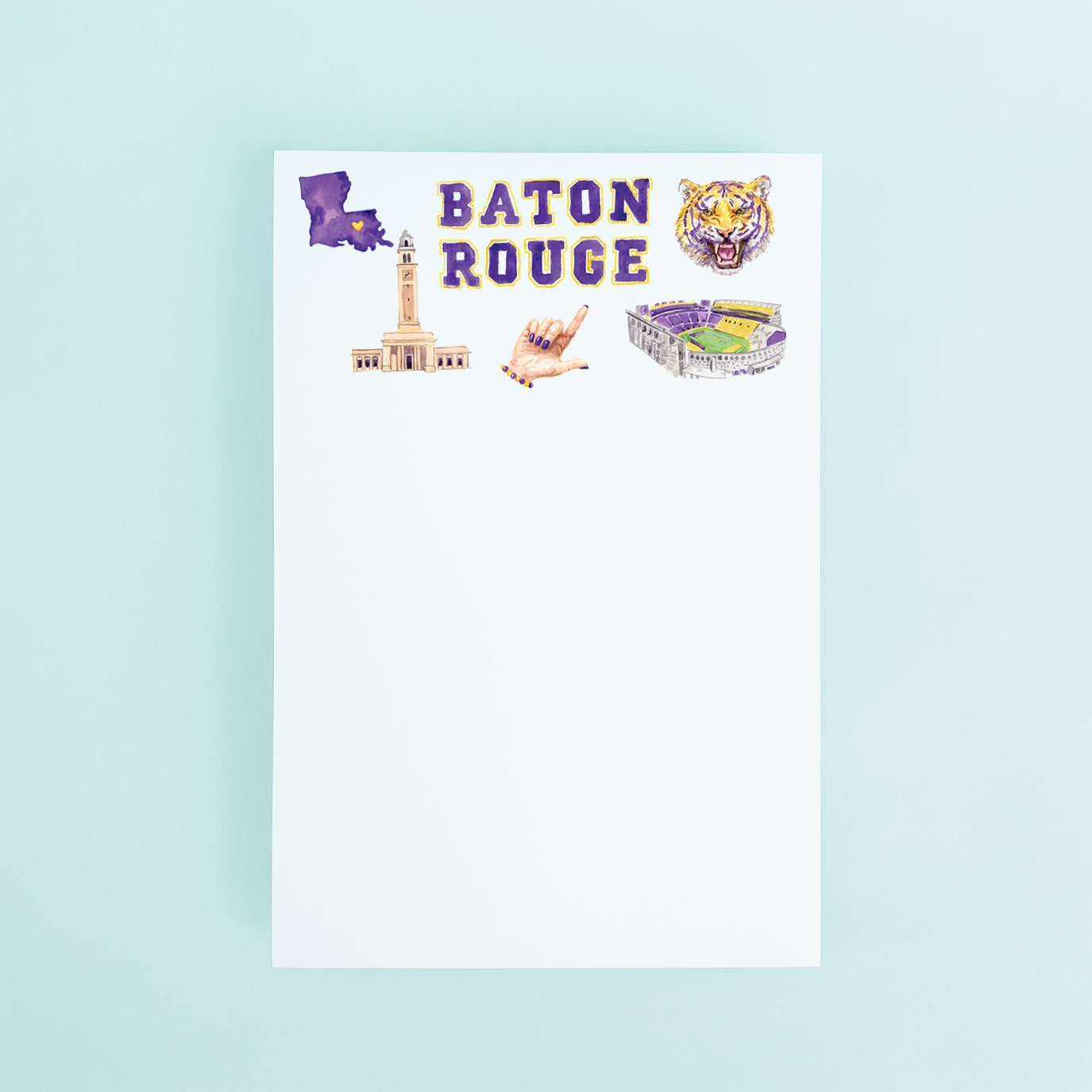 Baton Rouge Pattern Notepad