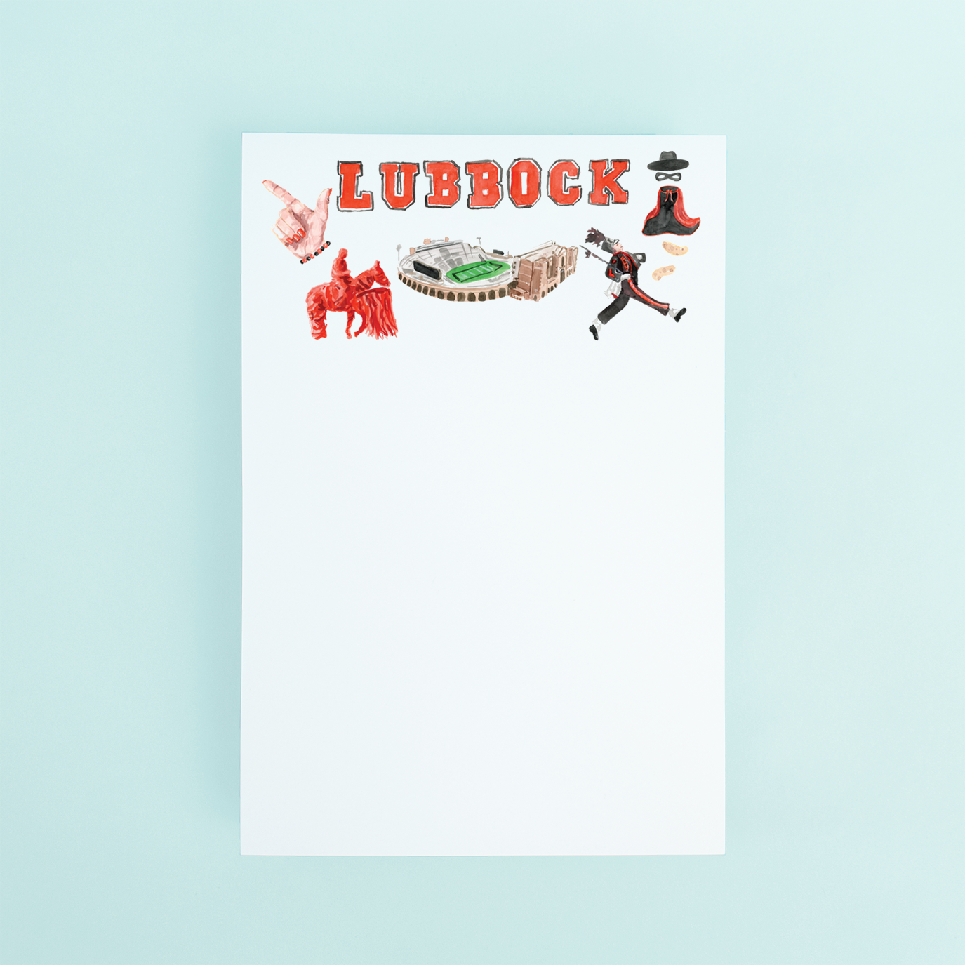 Lubbock Pattern Notepad