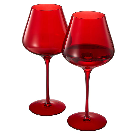Stagioni Stemmed Wine Glassware, Set of 2, "Holiday"