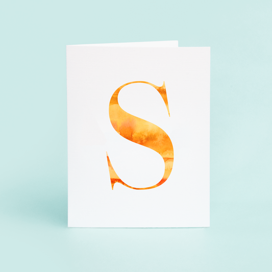 S Folded Card