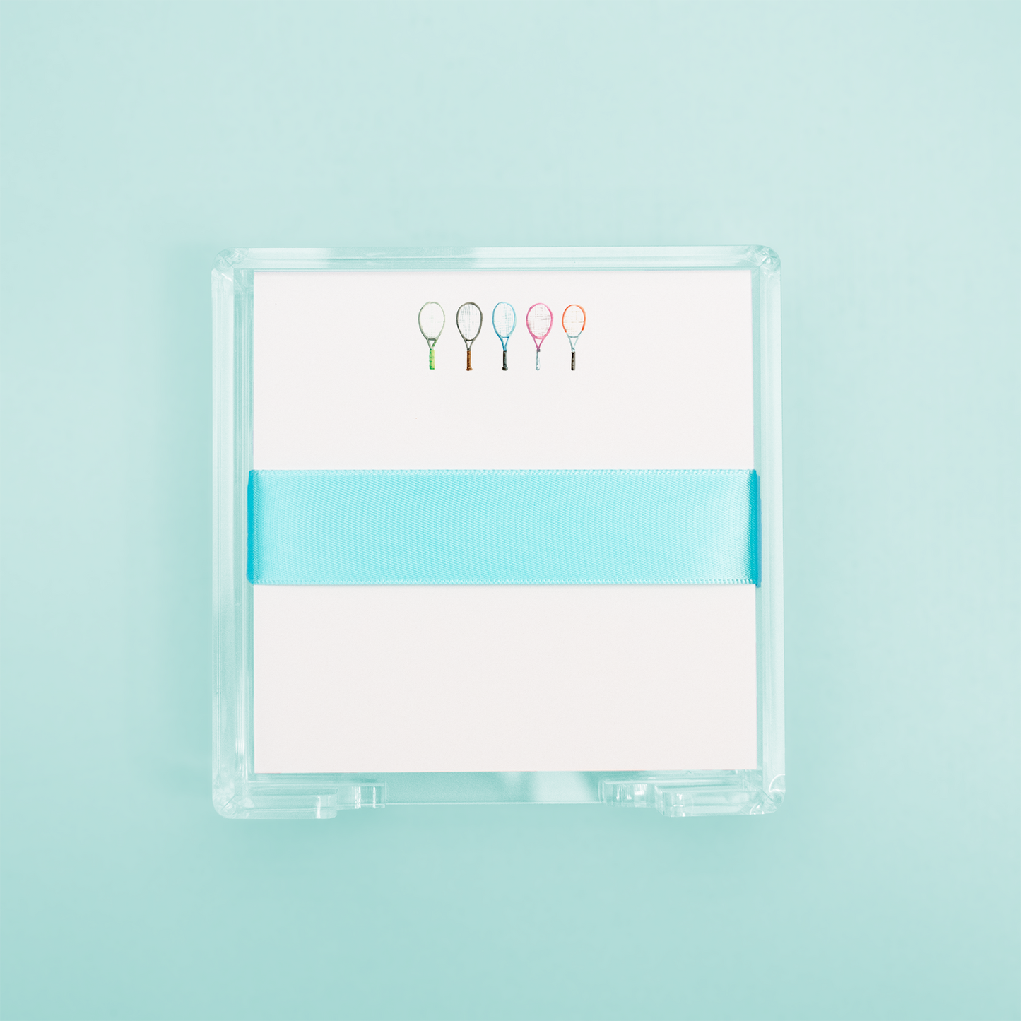 Tennis Rackets Square Desk Set