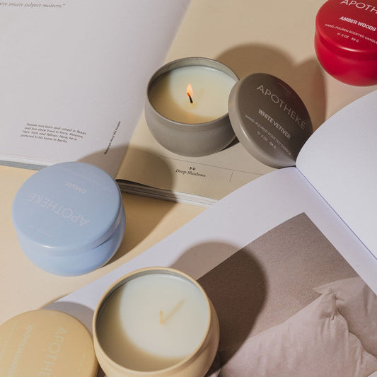 Santal Rock Rose Mini Candle Tin