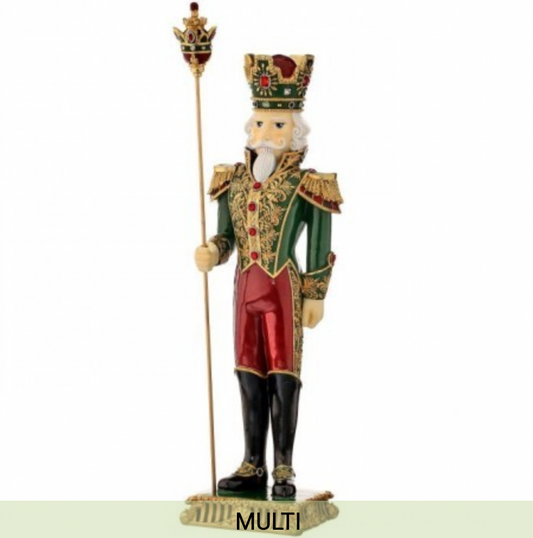 ROYAL COURT 24" RESIN ROYAL JEWELED NUTCRACKER
