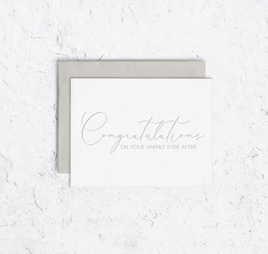 Congratulations Wedding Card Box Set of 10