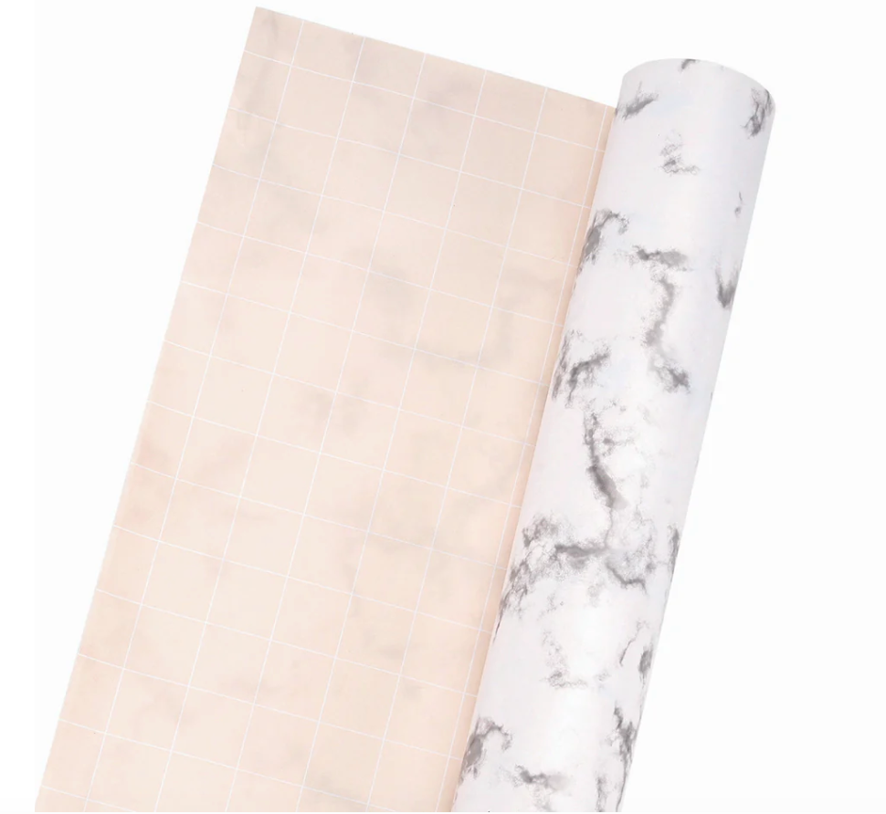 White Marble Wrapping Paper Roll 30" x 10'
