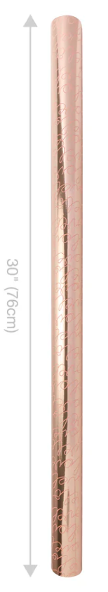 Metallic Love Wrapping Paper Roll