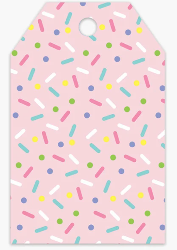 Party Sprinkles Glossy Hang Tags