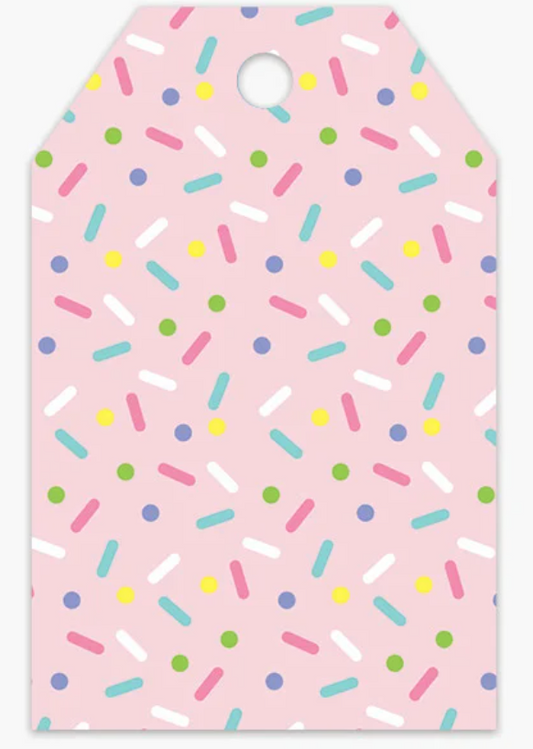 Party Sprinkles Glossy Hang Tags