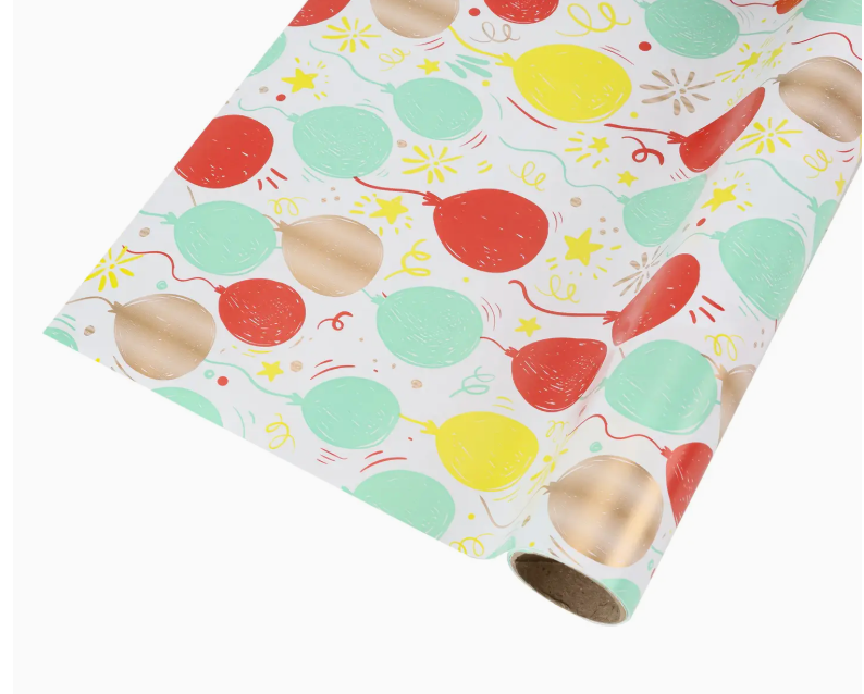 Balloons Wrapping Paper Roll 30" x 10'