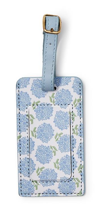 Hydrangea Print Luggage Tag