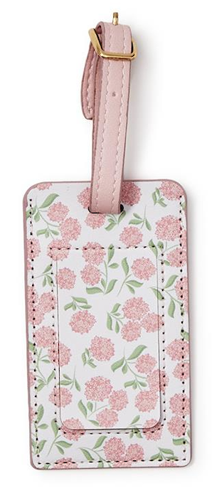 Hydrangea Print Luggage Tag