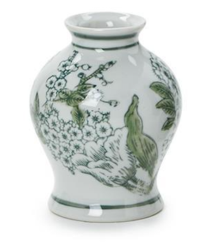 Hand-Painted Porcelain Chinoiserie Vases