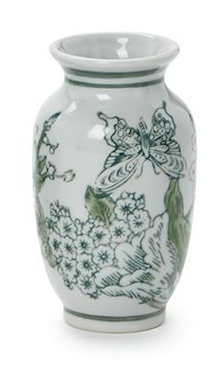 Hand-Painted Porcelain Chinoiserie Vases