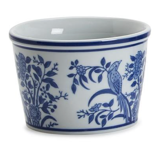 Hand-Painted Porcelain Chinoiserie Holder