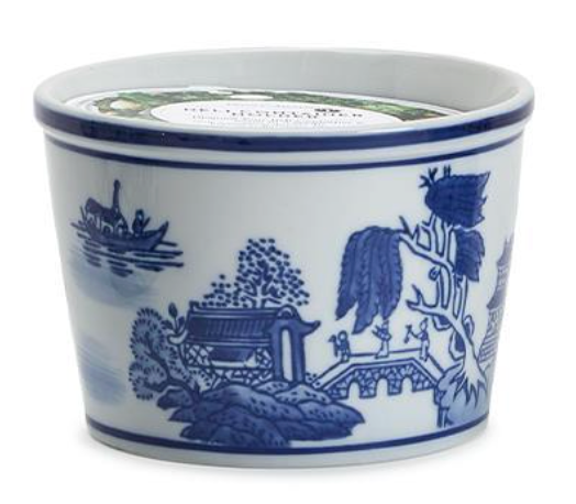 Hand-Painted Porcelain Chinoiserie Holder