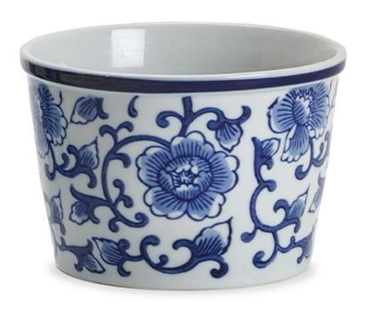 Hand-Painted Porcelain Chinoiserie Holder