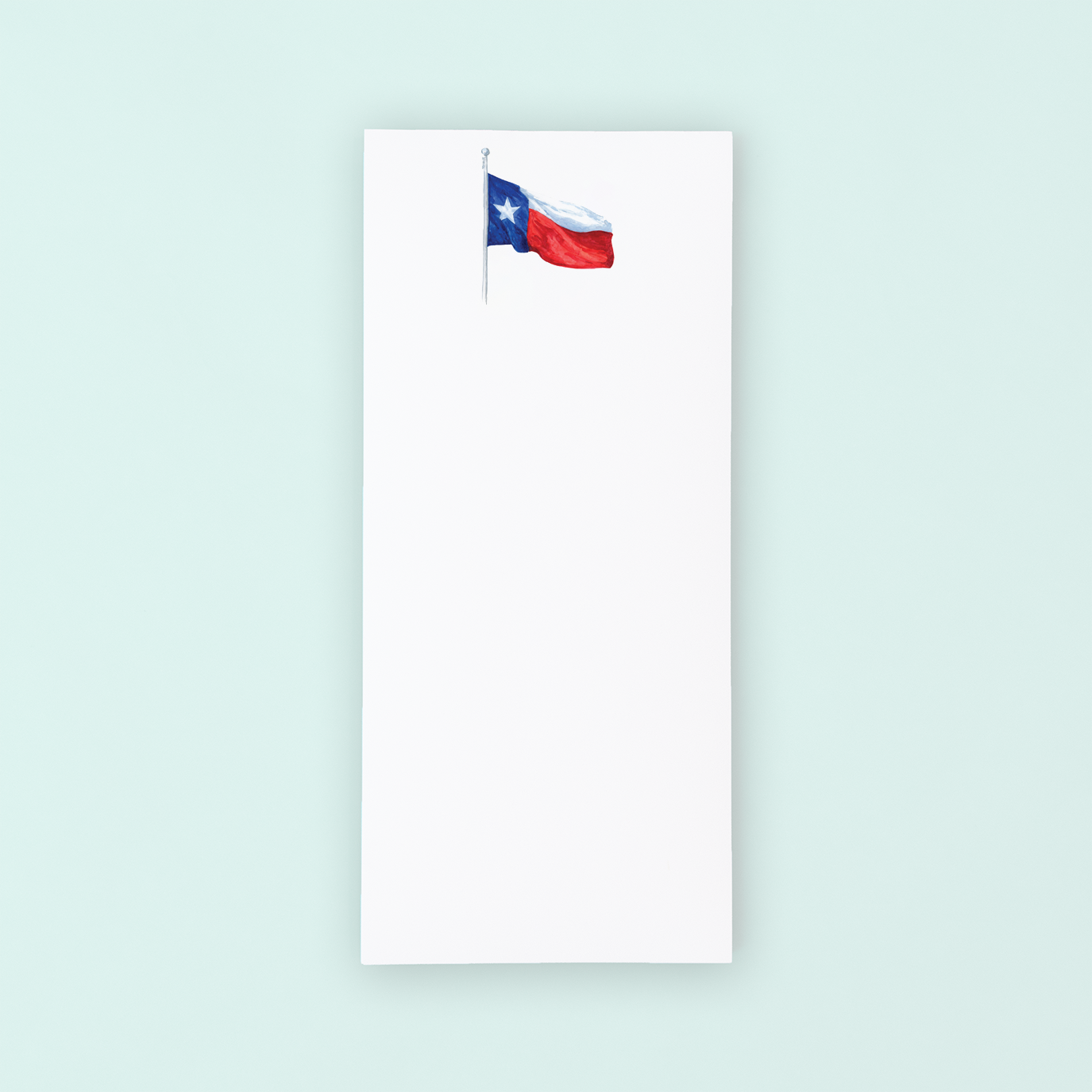Waving Texas Flag Lists Pad