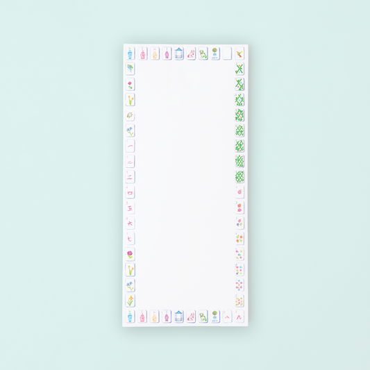 Sunset Mahjong Tiles Border Listpad