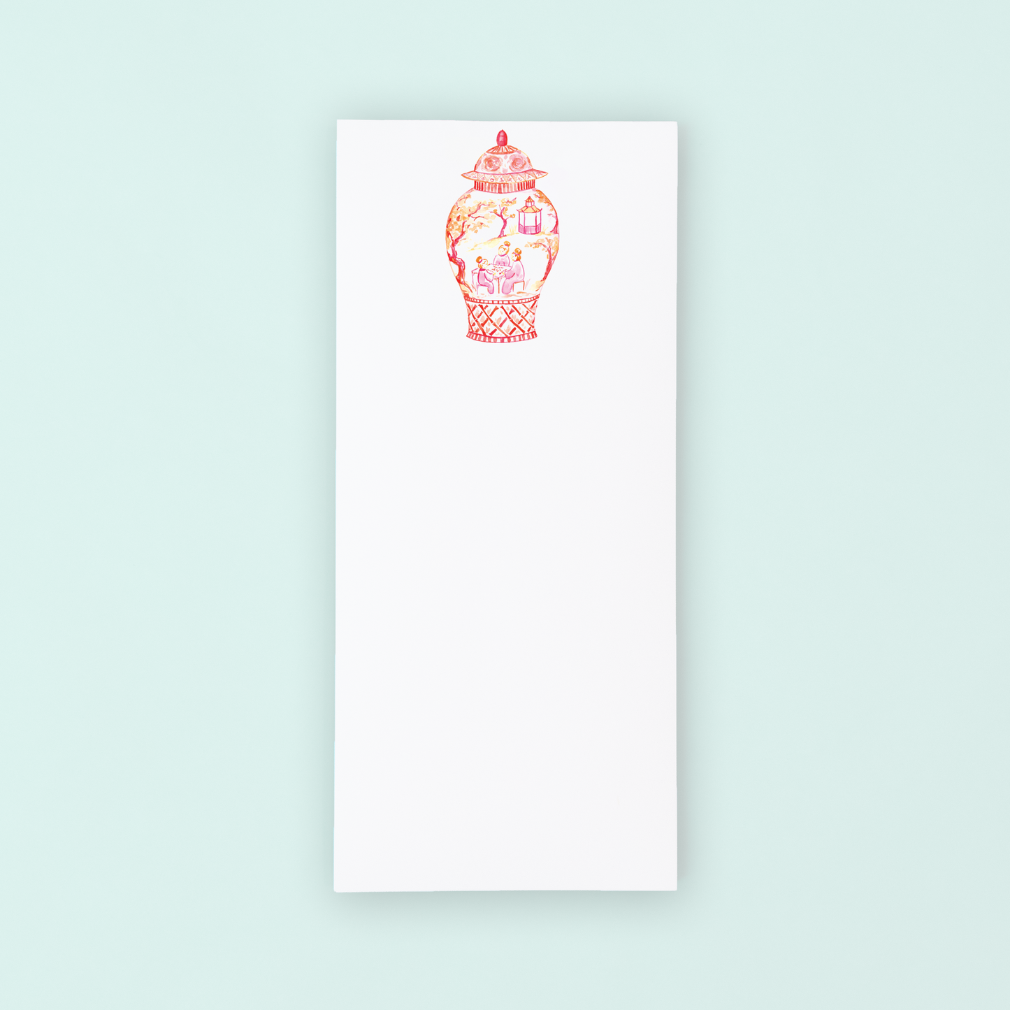 Orange Mahjong Ginger Jar Listpad
