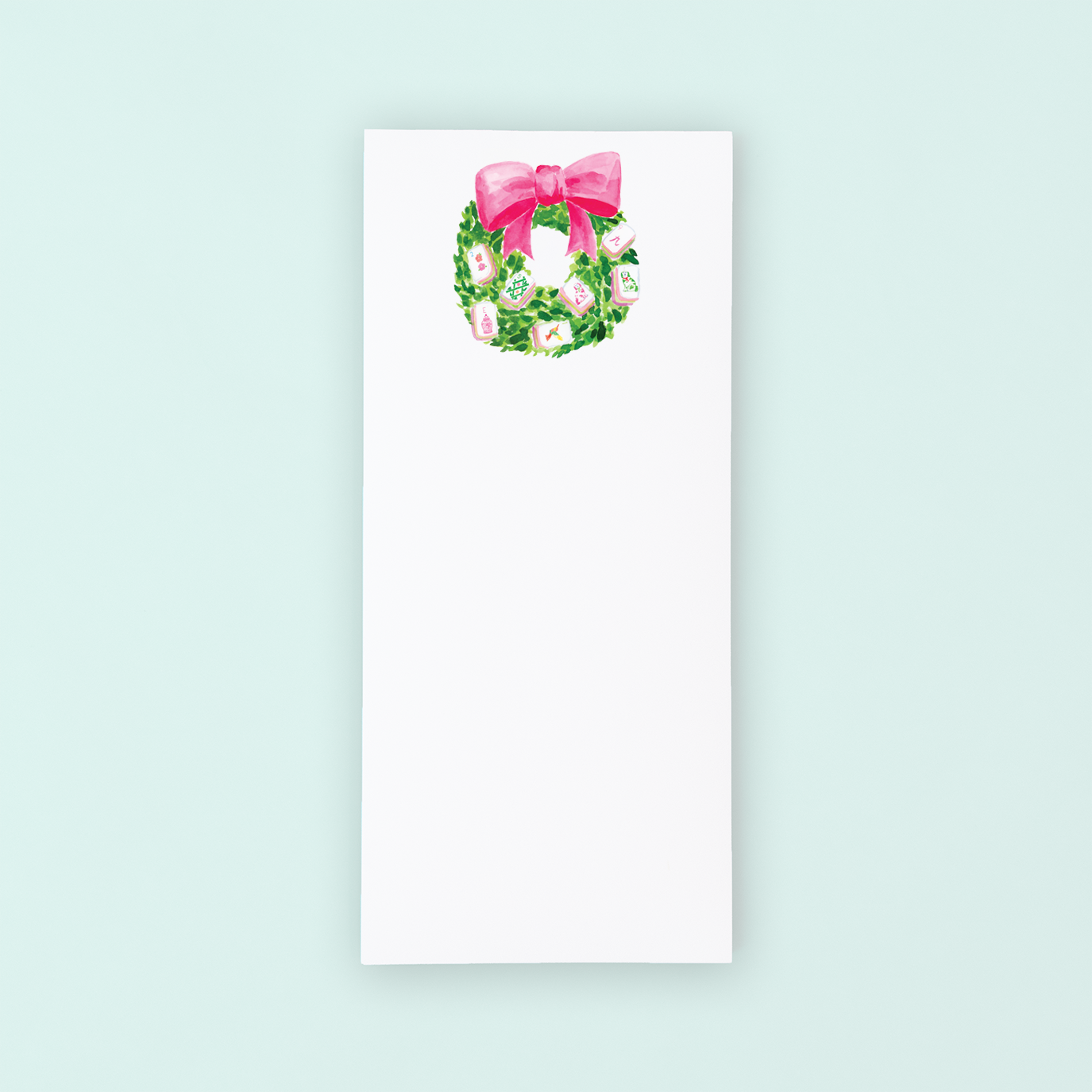Mahjong Wreath List Pad