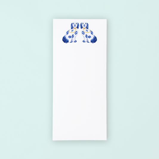 Staffordshire Dogs Lists Pad