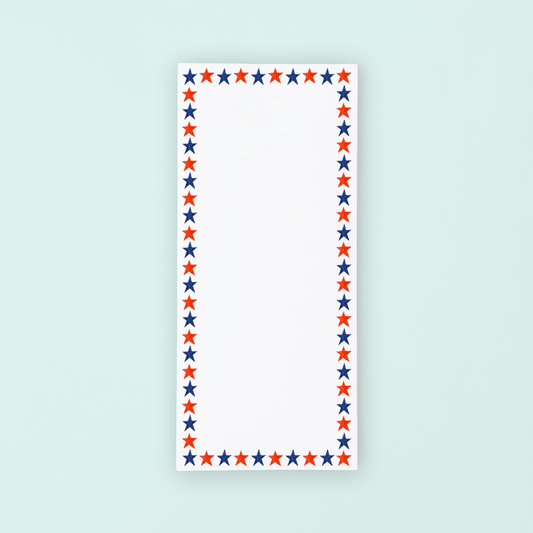 4th of July Stars Lists Pad