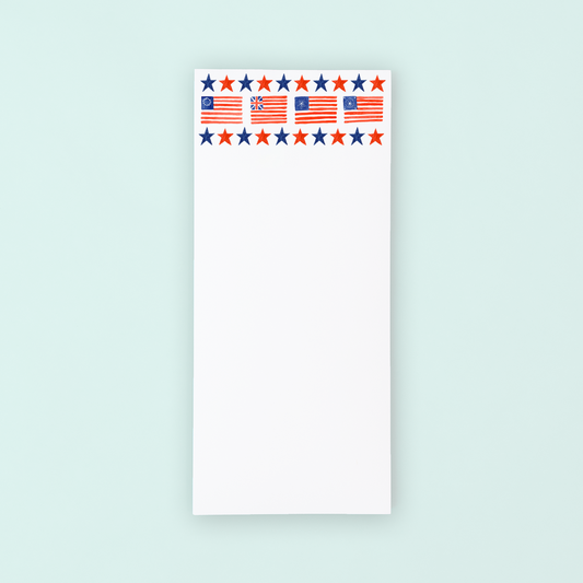 Vintage American Flag Lists Pad