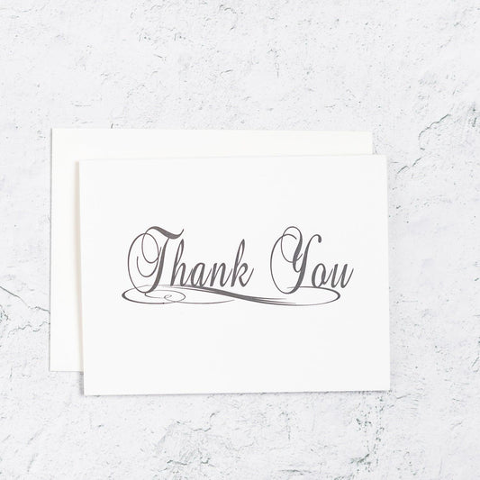 Traditional Scripted Thank You Boxed Notes