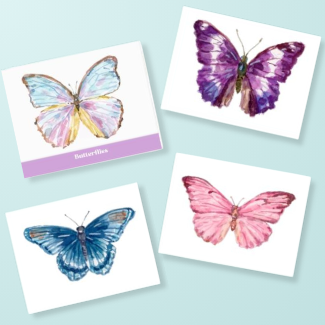 Butterflies Assorted Stationery Set