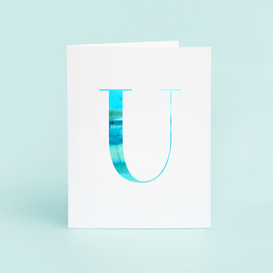 U Folded Card