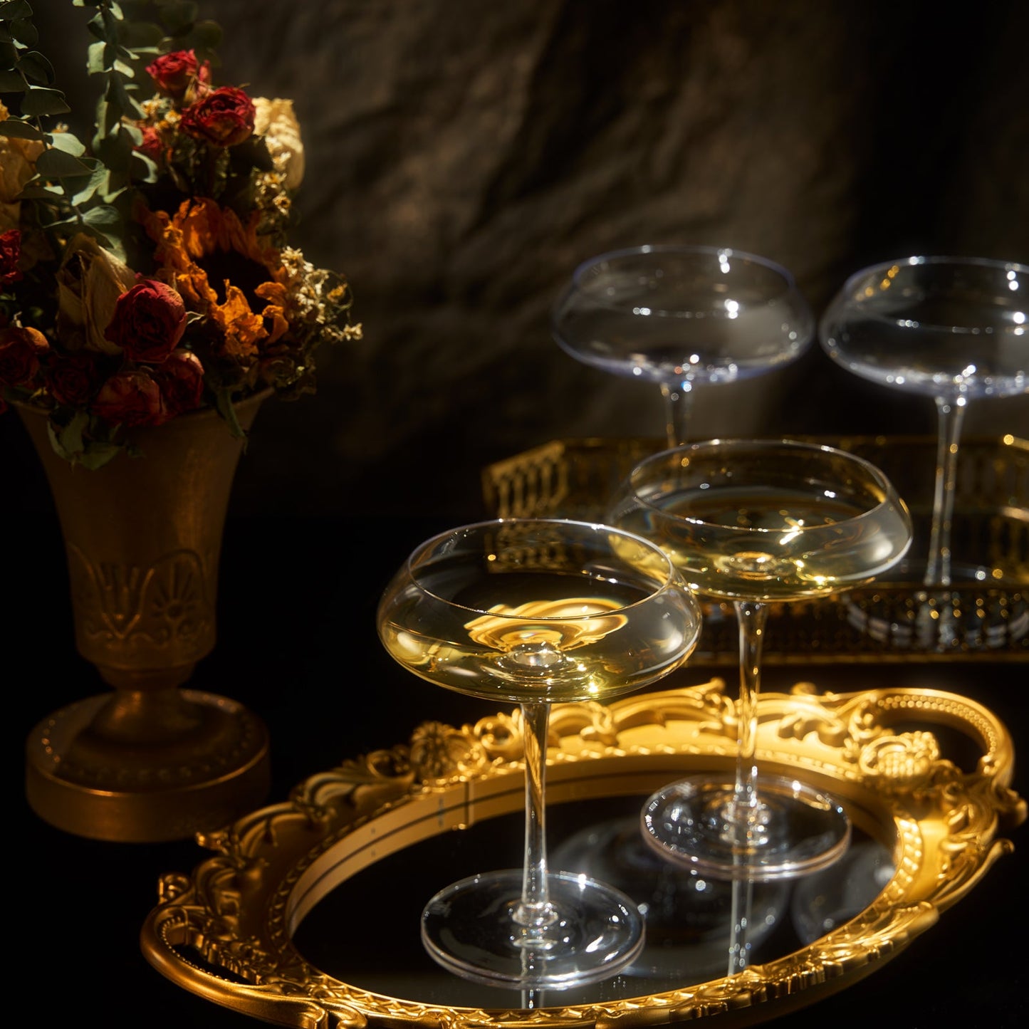 Spritz Champagne Coupe, Cocktail Glassware, Set of 4