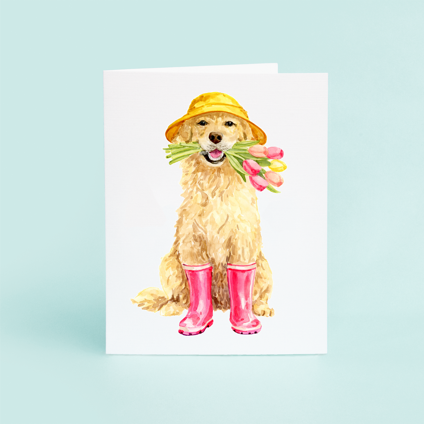 Dog in Rainboots
