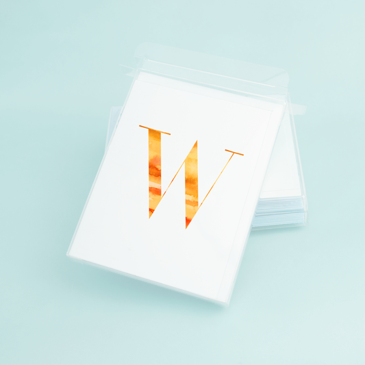 W Folded Card