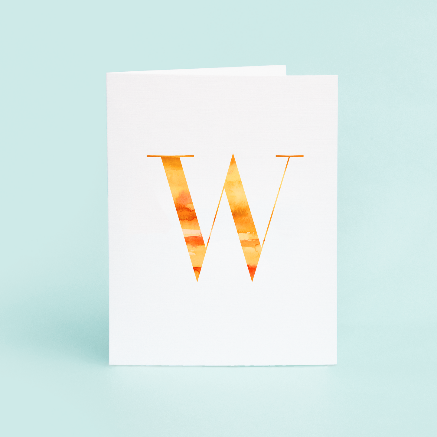 W Folded Card