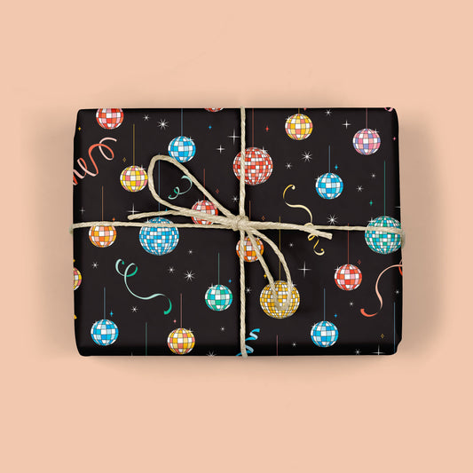 Disco Party Gift Wrap Sheets