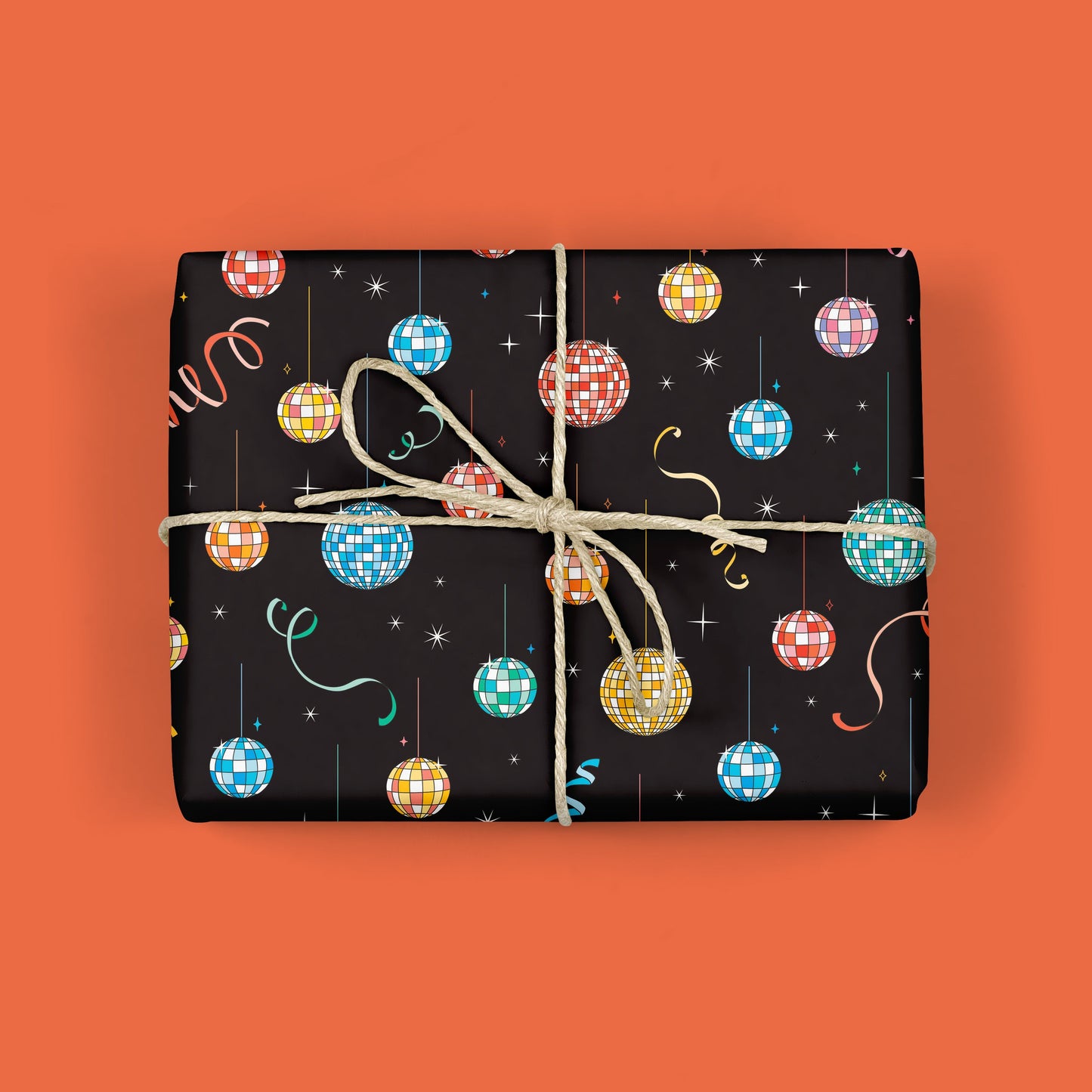 Disco Party Gift Wrap Sheets