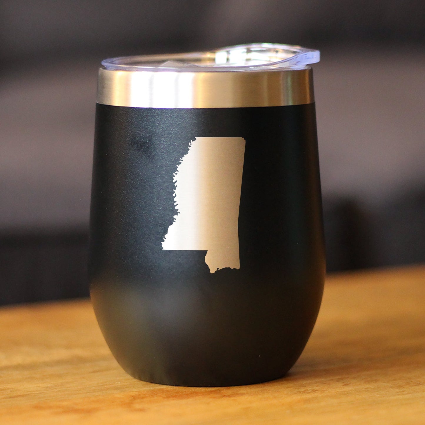 Mississippi State Outline - Wine Tumbler