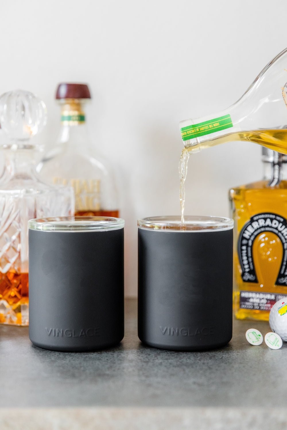 Glass Lined Whiskey Low Ball