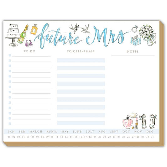 Handpainted "Future Mrs." Luxe Planner