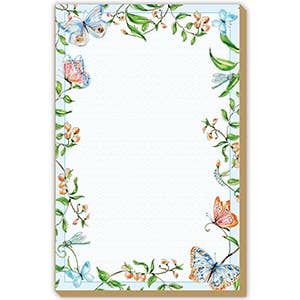 Butterfly and Vines Luxe, Large Notepad