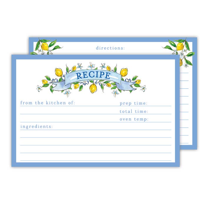 Handpainted Recipe Cards