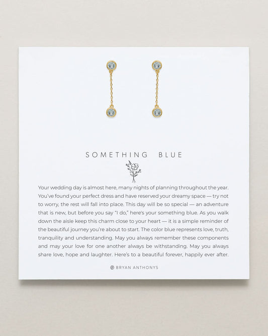 Something Blue Drop Earrings